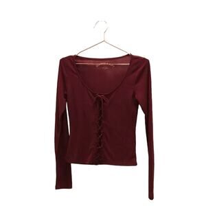 AERO Soft Long Sleeve Cropped Top - Size Medium